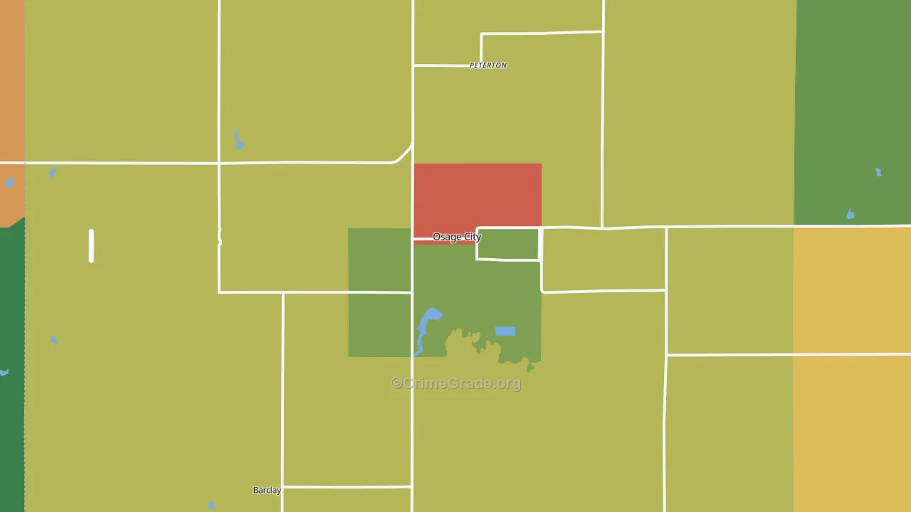 66523, KS Map of Drug-Related Crime Rates