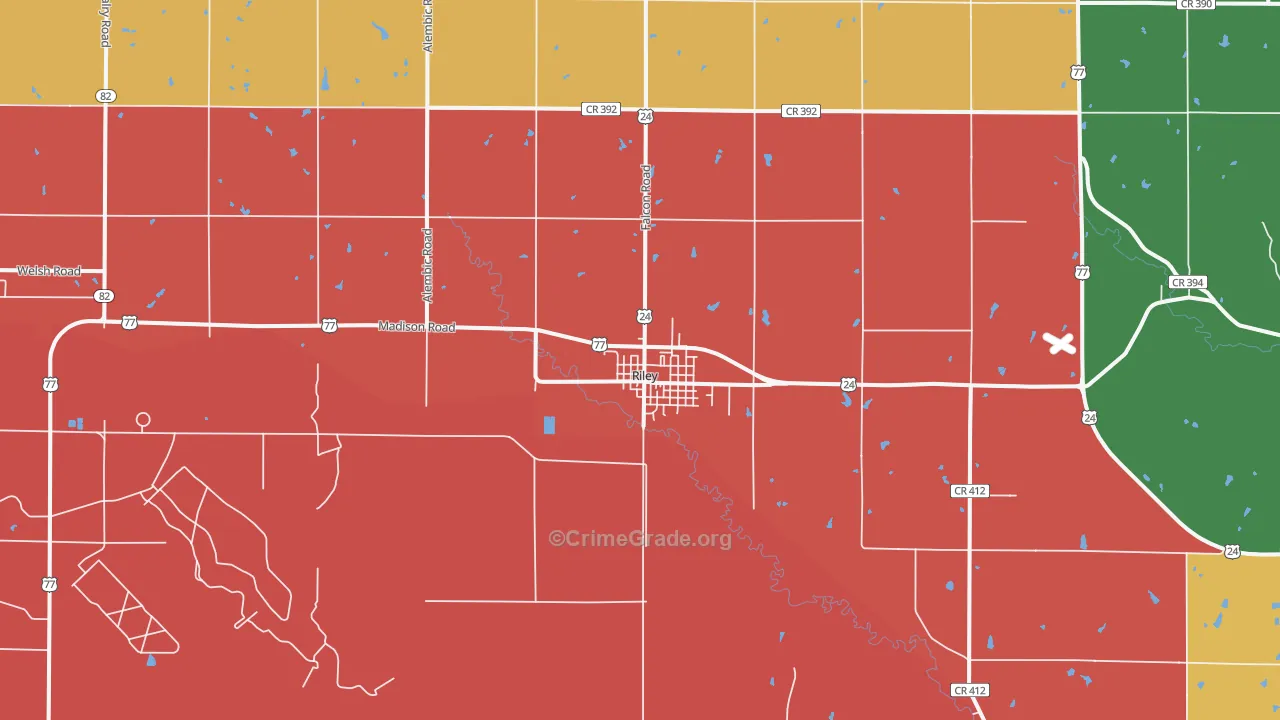 66531, KS Map of Drug-Related Crime Rates