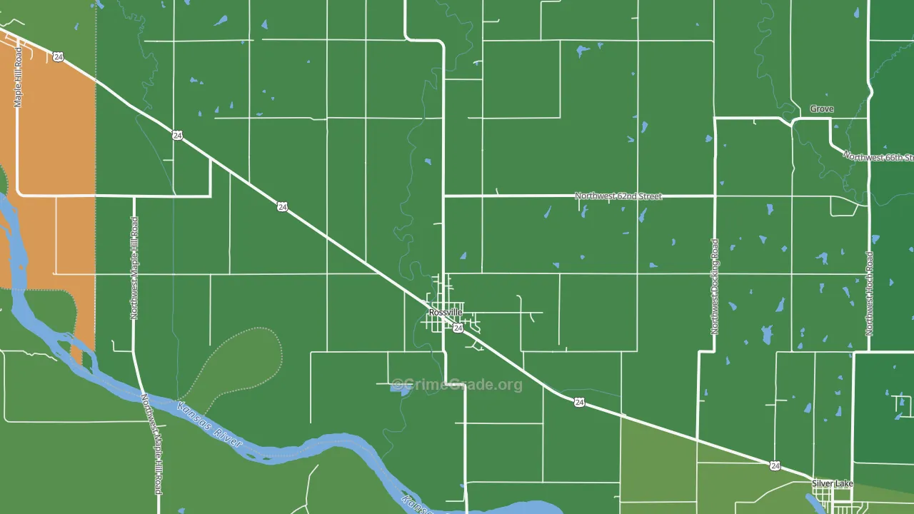 66533, KS Map of Drug-Related Crime Rates