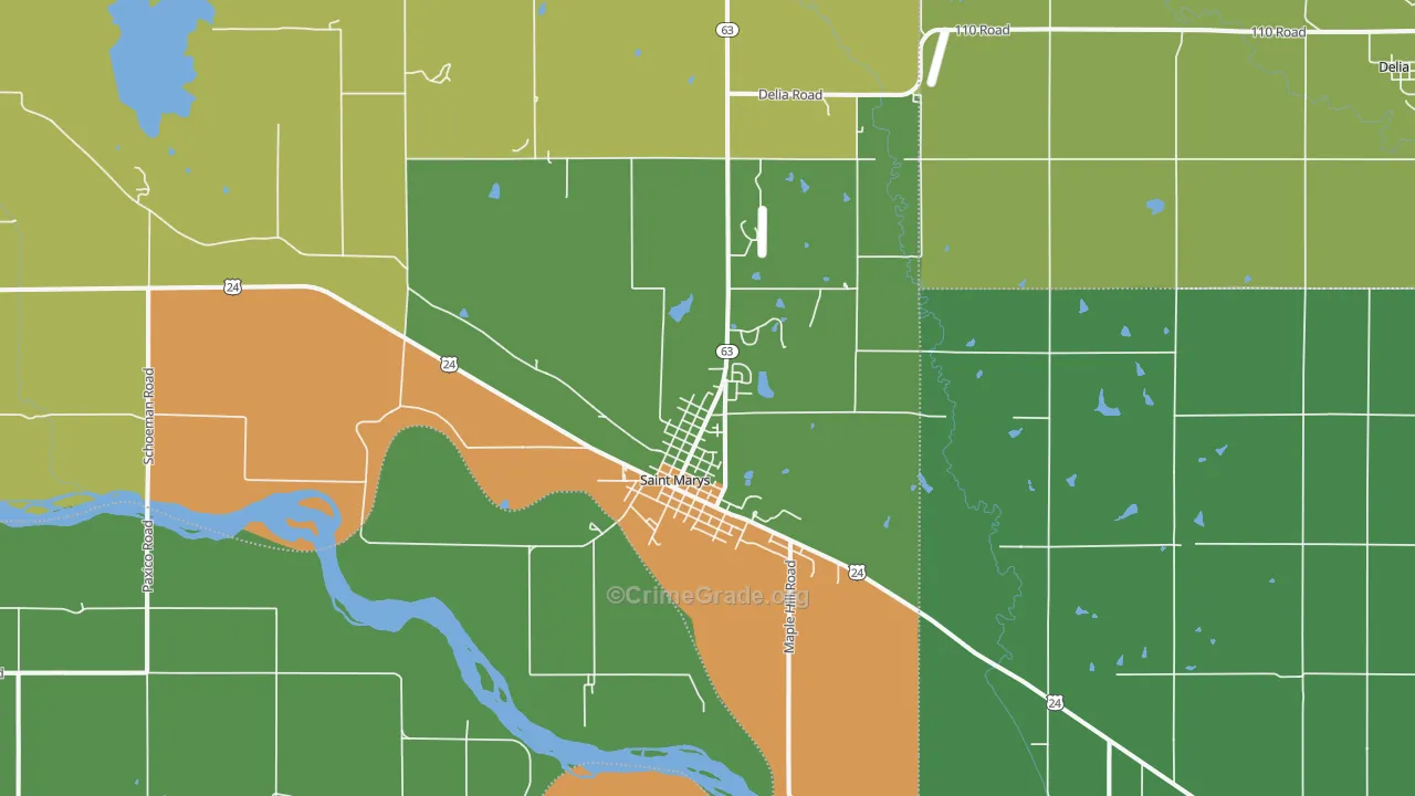 66536, KS Map of Drug-Related Crime Rates