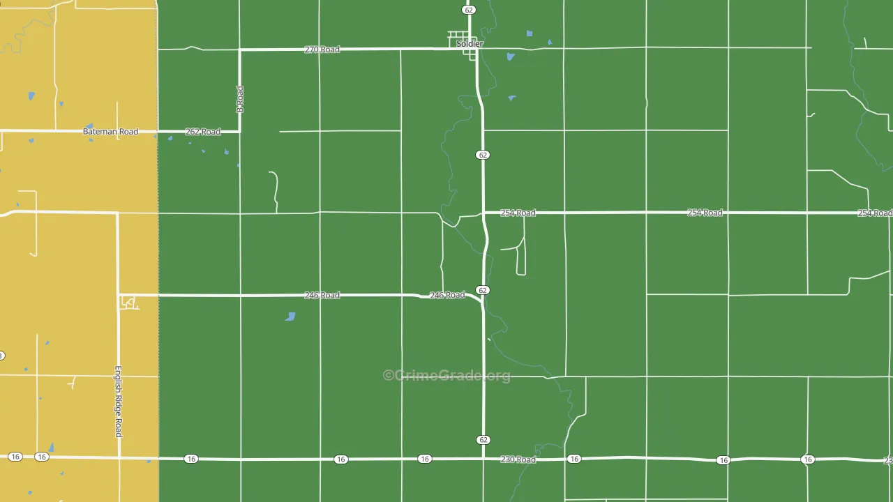 66540, KS Map of Drug-Related Crime Rates