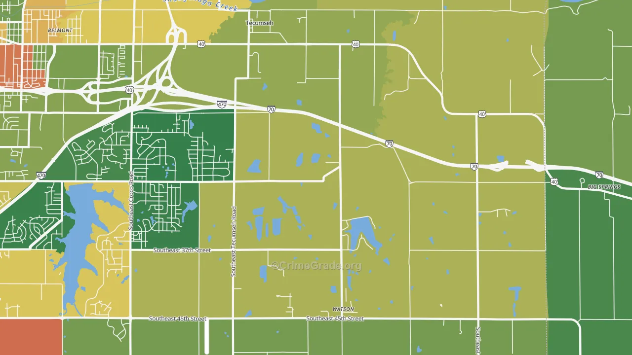 66542, KS Map of Drug-Related Crime Rates