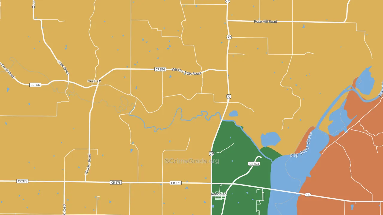 66554, KS Map of Drug-Related Crime Rates