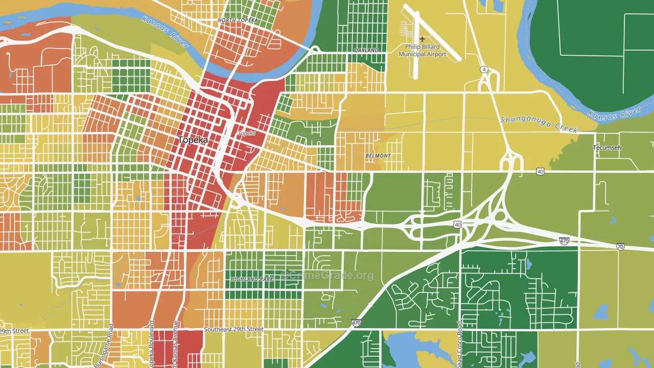 66607, KS Map of Drug-Related Crime Rates