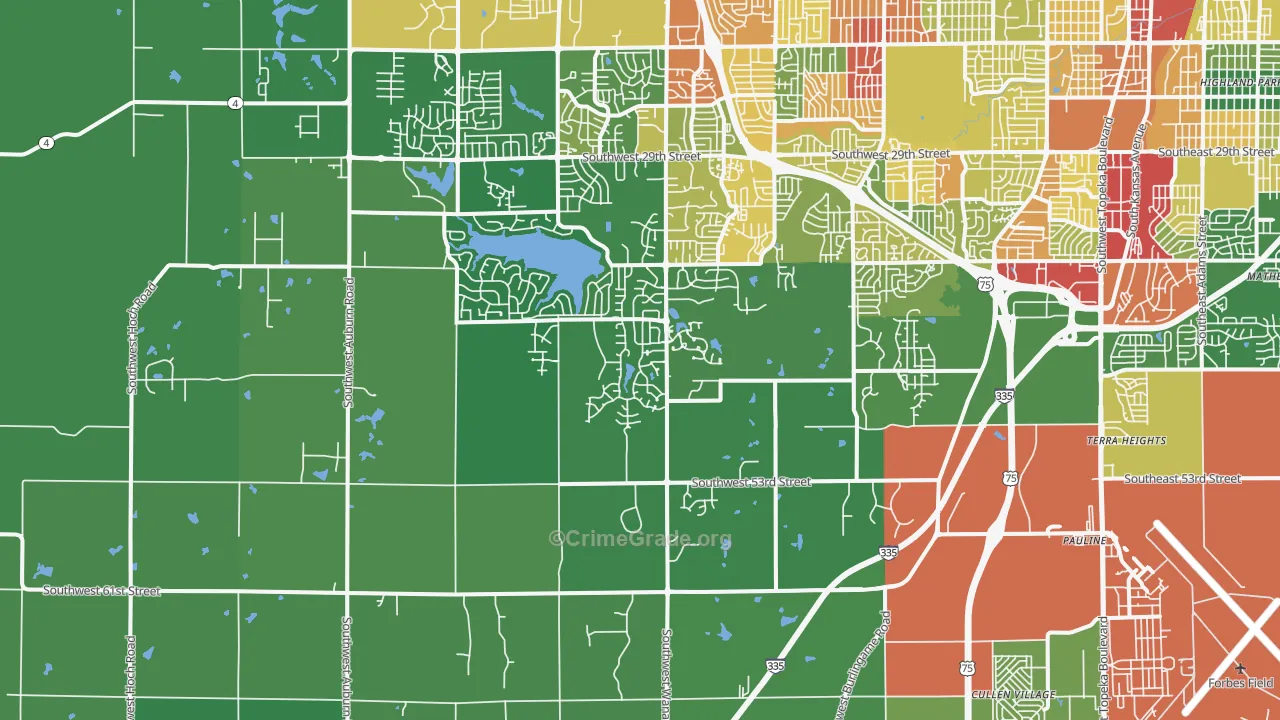 66610, KS Map of Drug-Related Crime Rates