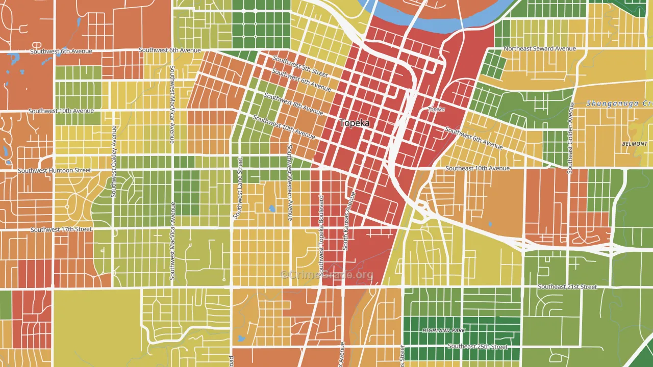 66612, KS Map of Drug-Related Crime Rates