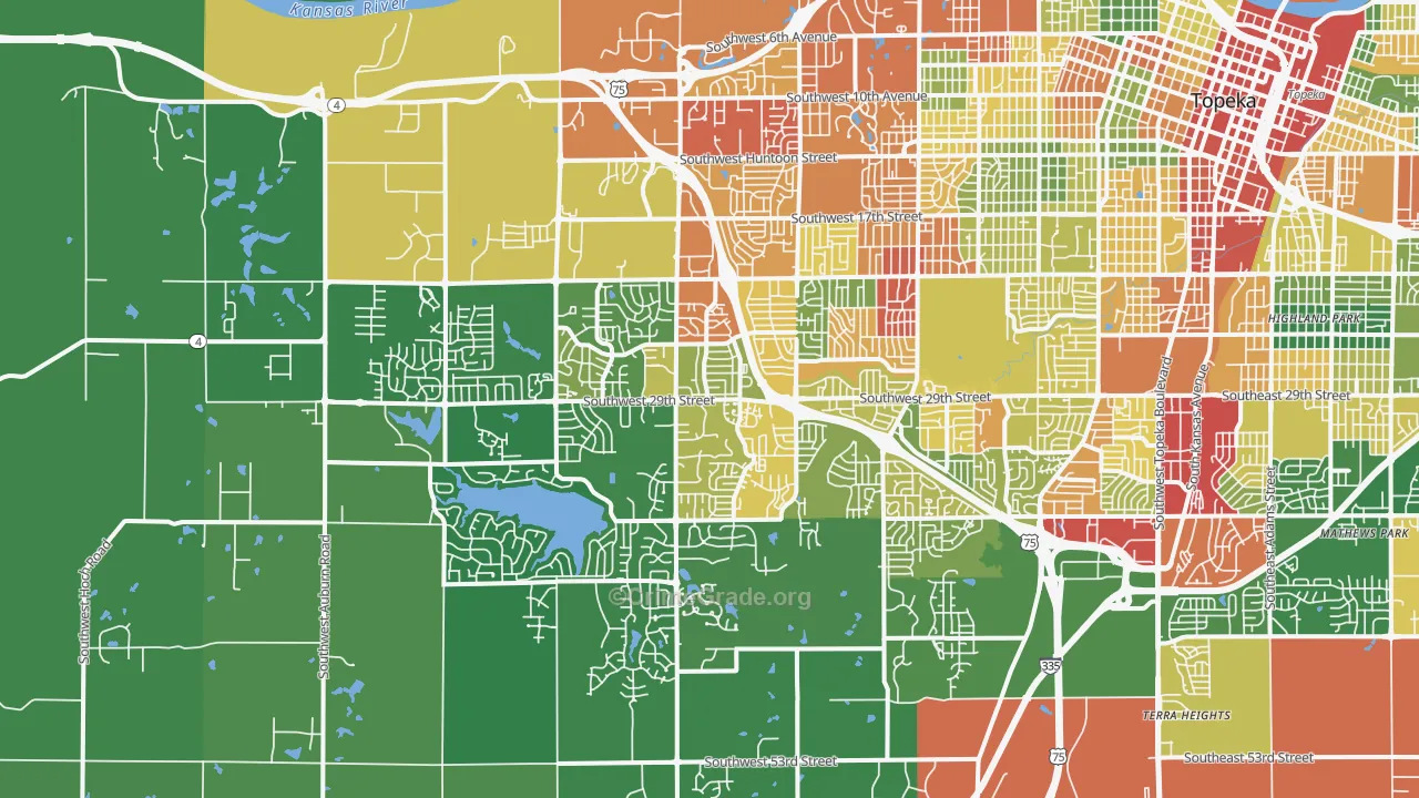 66614, KS Map of Drug-Related Crime Rates
