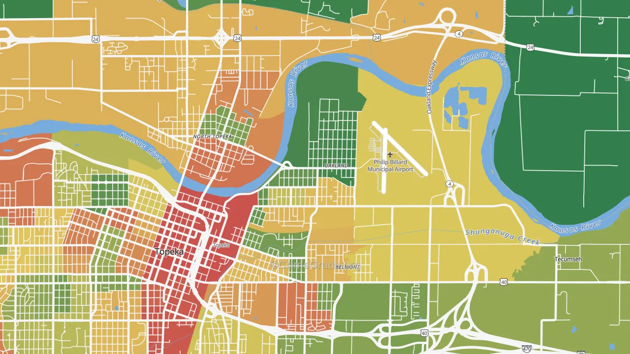 66616, KS Map of Drug-Related Crime Rates