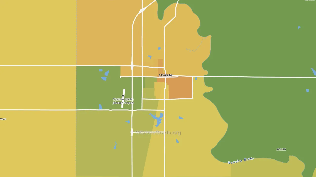 66720, KS Map of Drug-Related Crime Rates