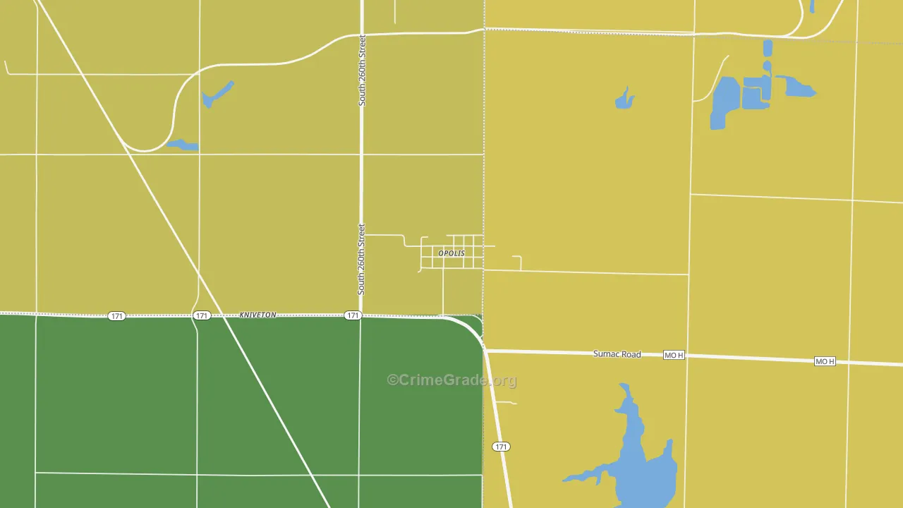 66760, KS Map of Drug-Related Crime Rates
