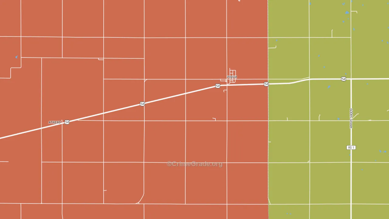 66761, KS Map of Drug-Related Crime Rates