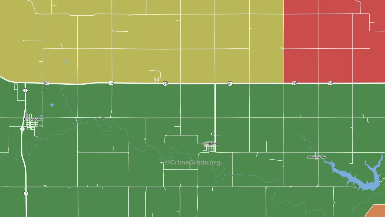 66769, KS Map of Drug-Related Crime Rates