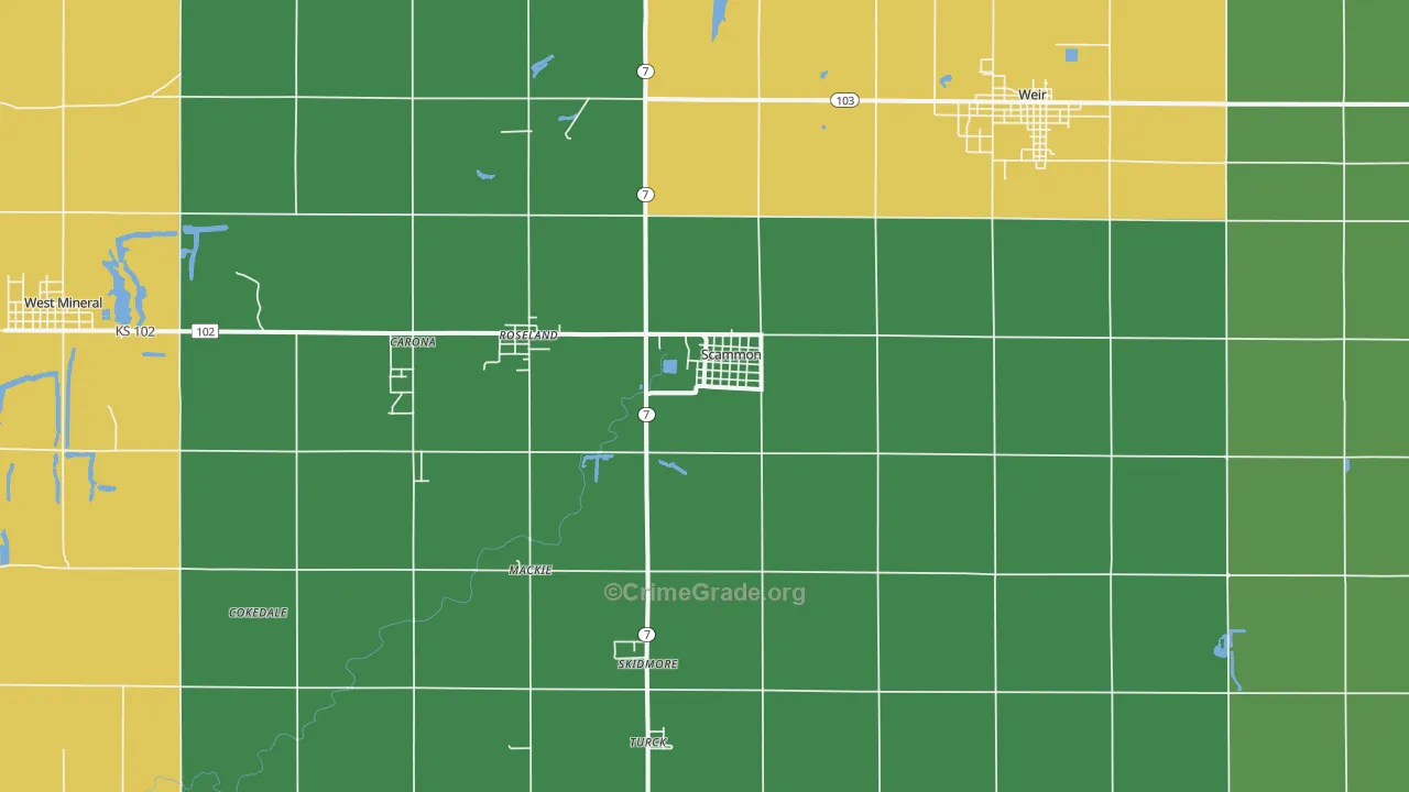 66773, KS Map of Drug-Related Crime Rates