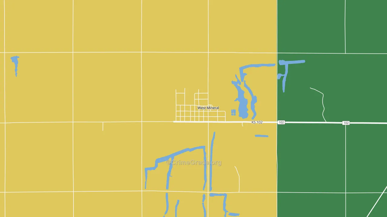 66782, KS Map of Drug-Related Crime Rates