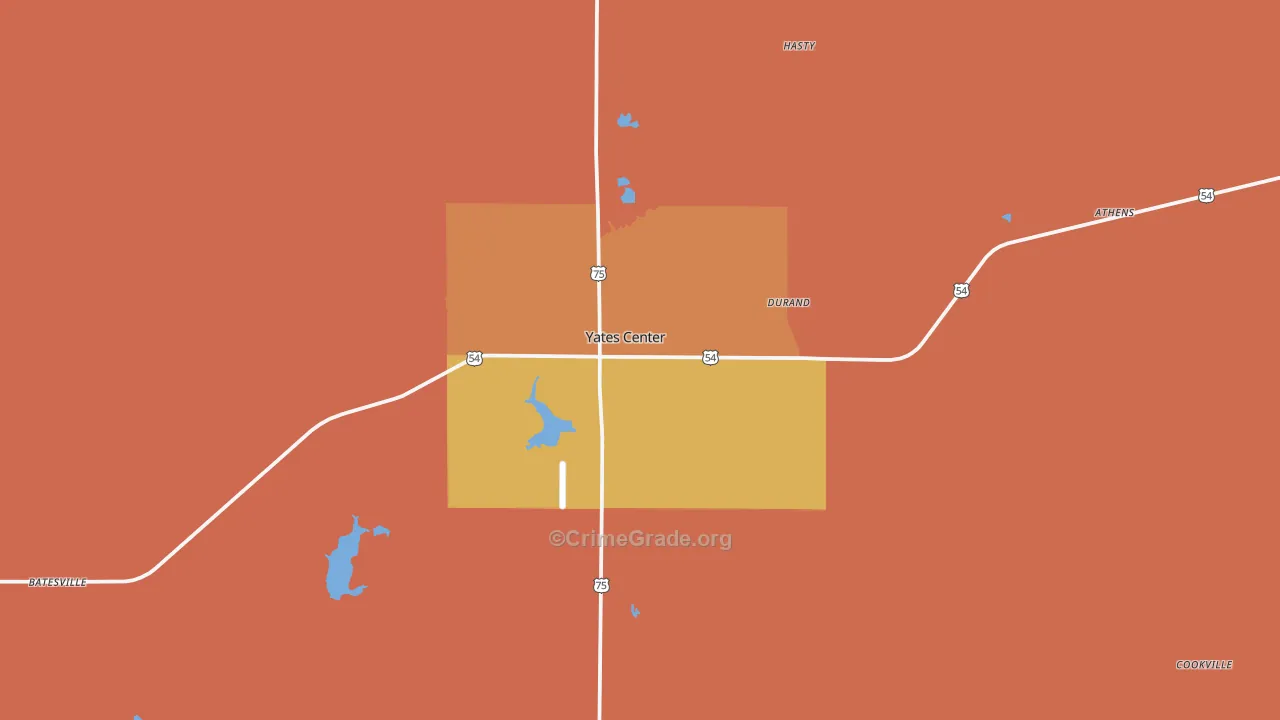 66783, KS Map of Drug-Related Crime Rates