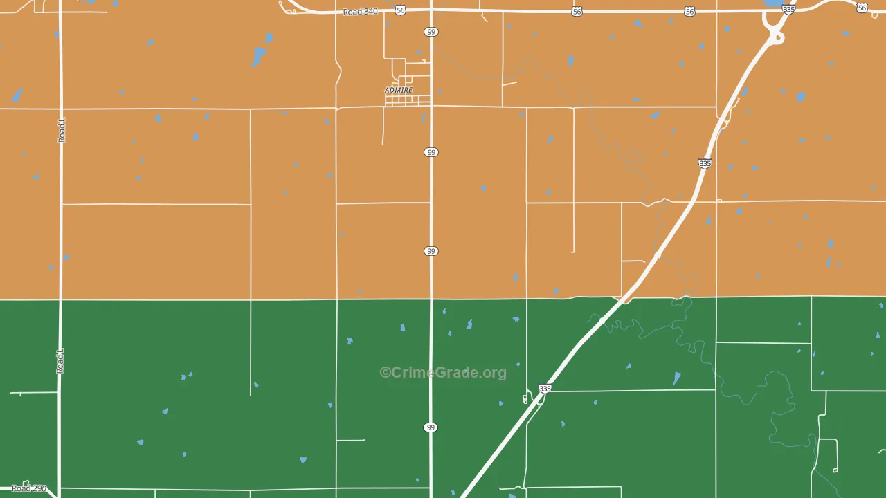 66830, KS Map of Drug-Related Crime Rates