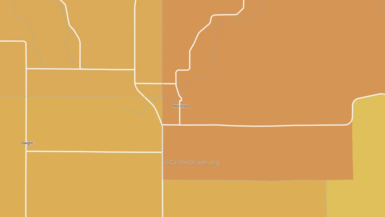 66834, KS Map of Drug-Related Crime Rates