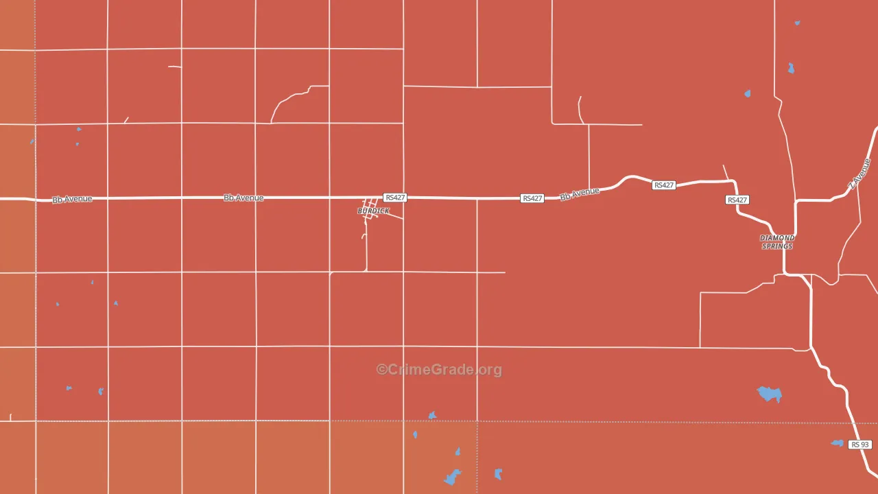 66838, KS Map of Drug-Related Crime Rates