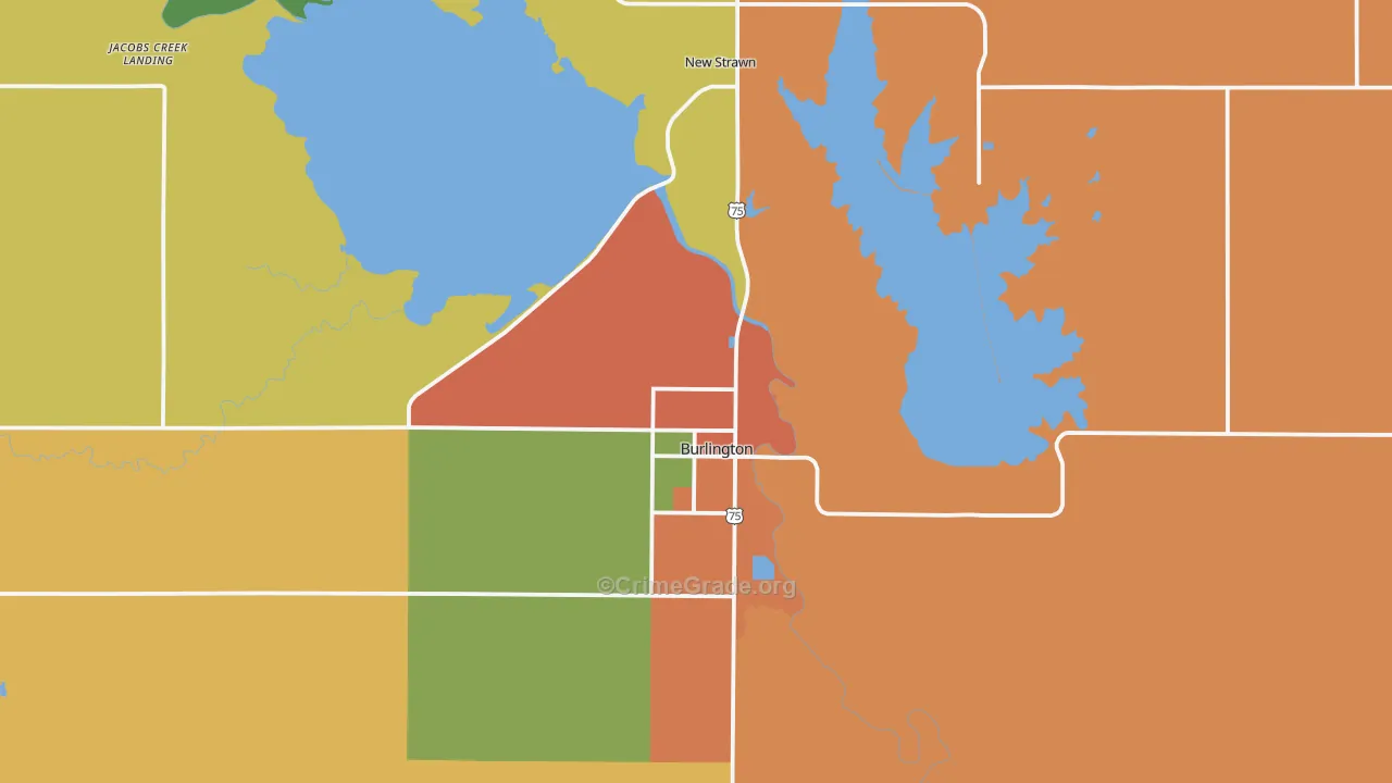 66839, KS Map of Drug-Related Crime Rates