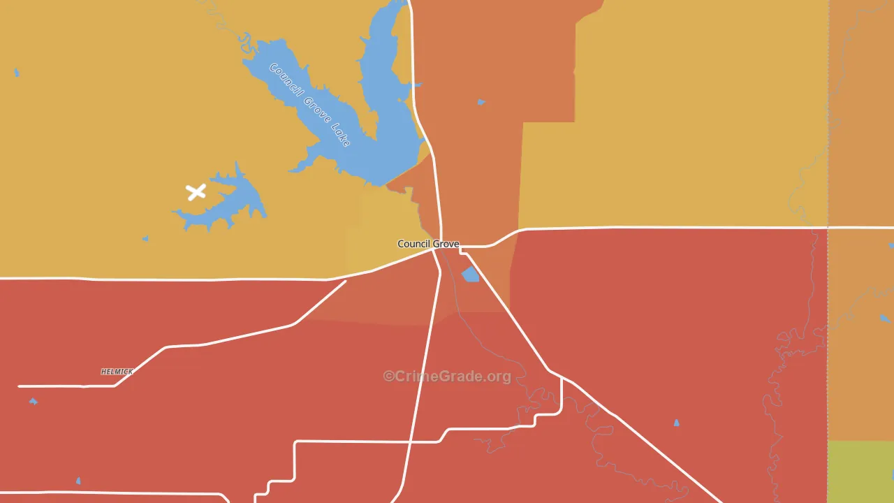 66846, KS Map of Drug-Related Crime Rates