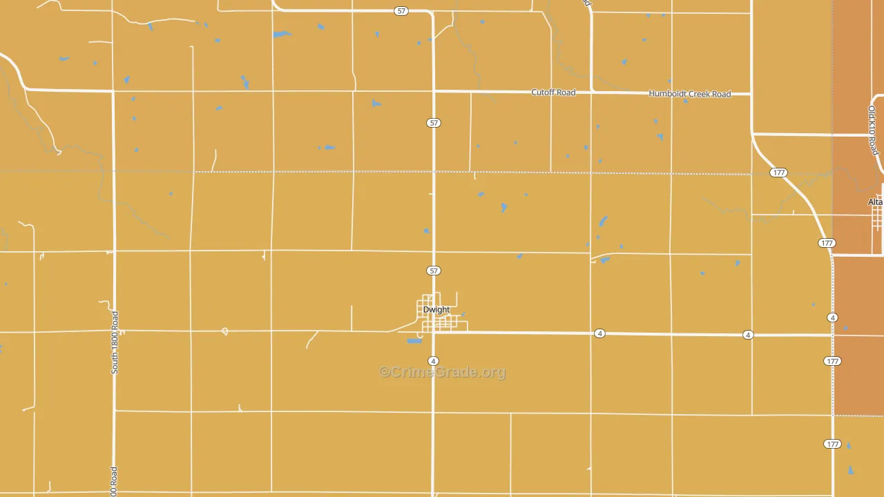 66849, KS Map of Drug-Related Crime Rates