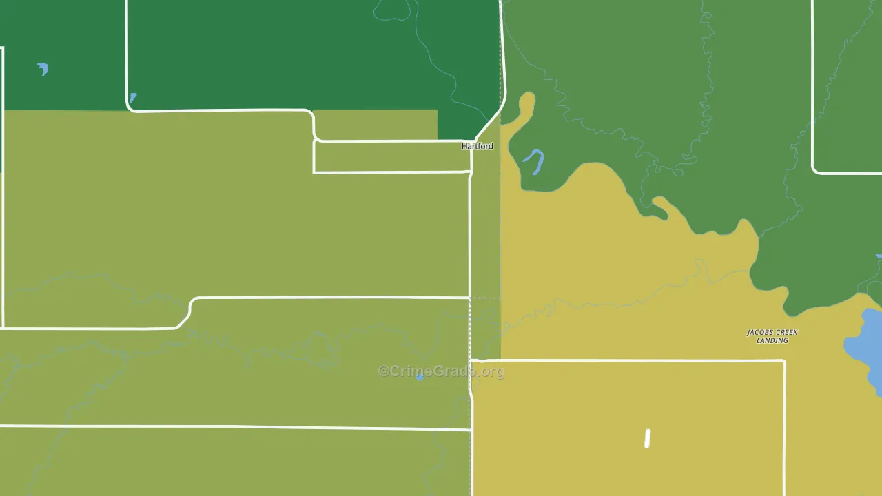 66854, KS Map of Drug-Related Crime Rates