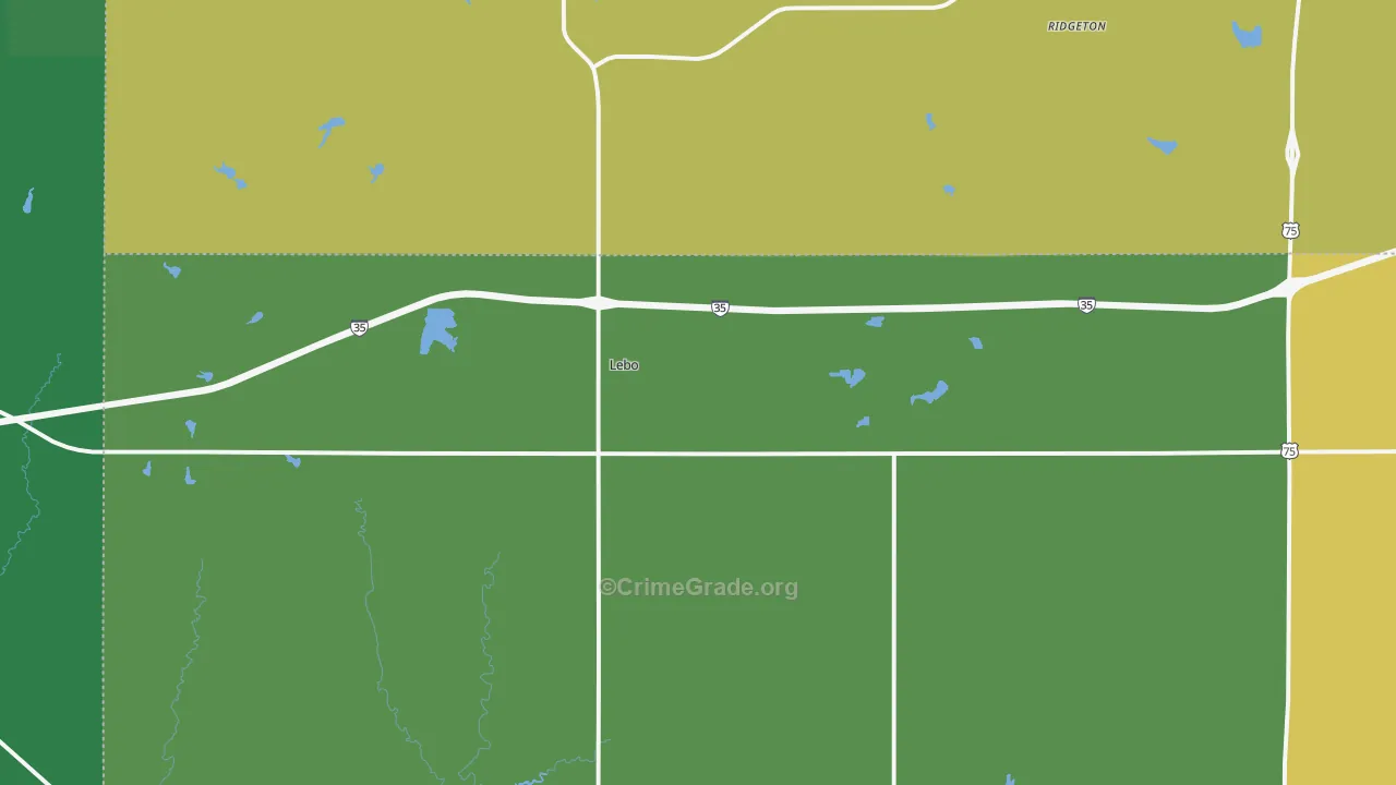 66856, KS Map of Drug-Related Crime Rates