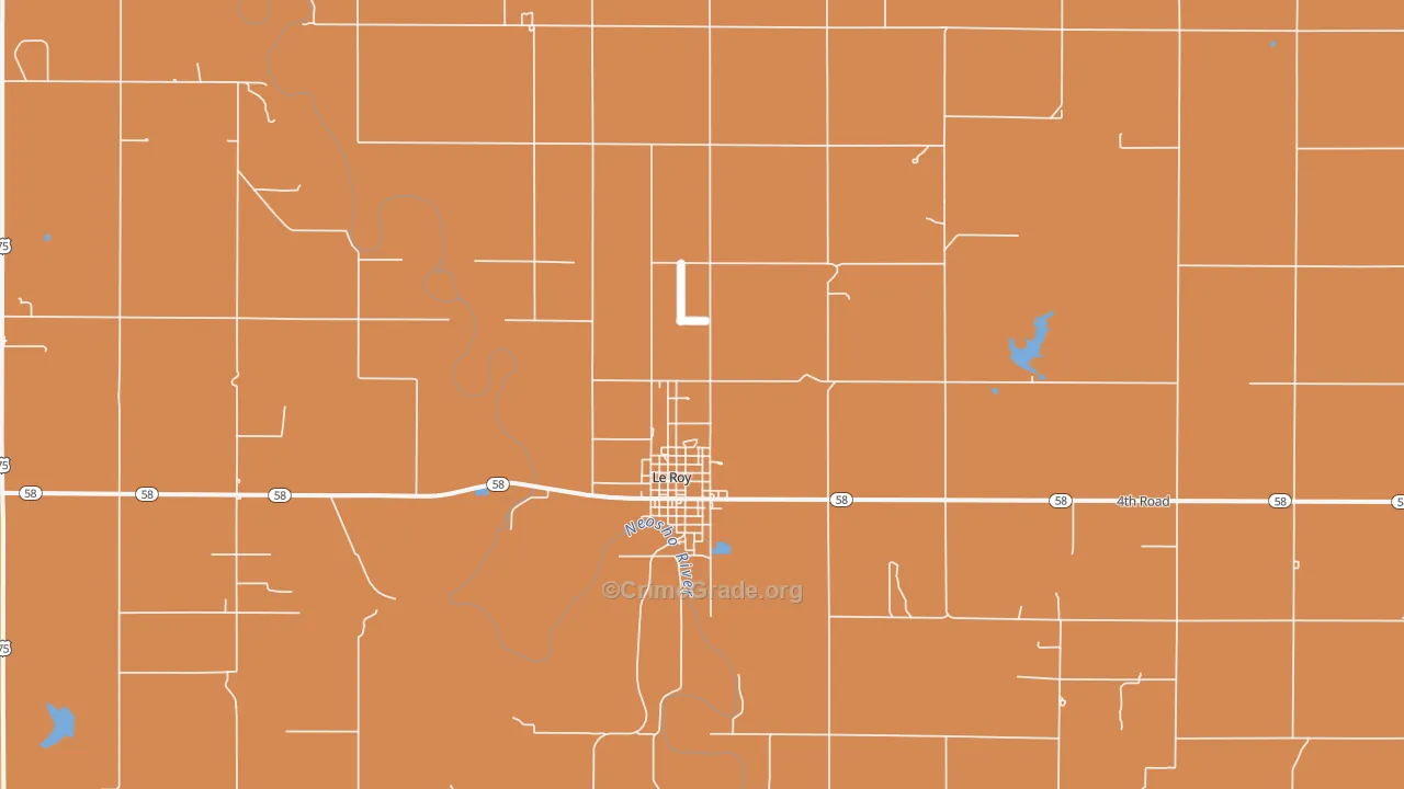 66857, KS Map of Drug-Related Crime Rates