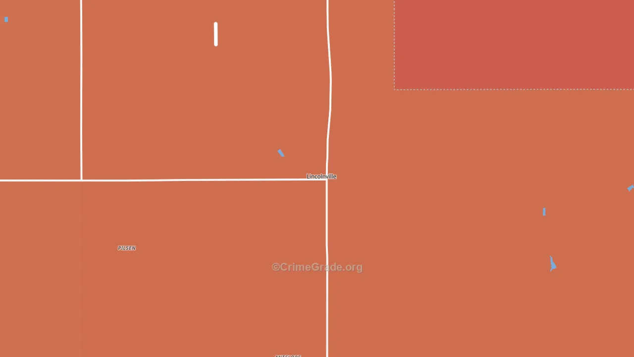 66858, KS Map of Drug-Related Crime Rates