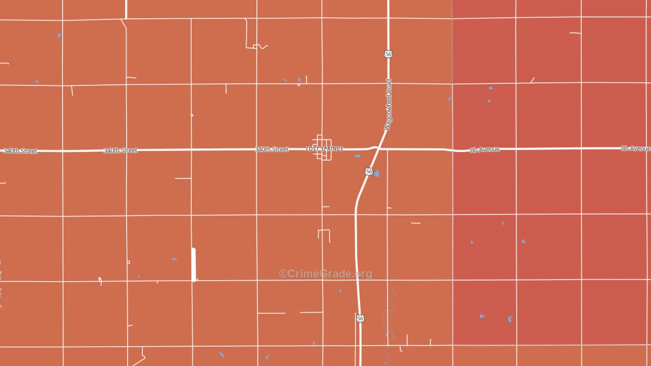 66859, KS Map of Drug-Related Crime Rates