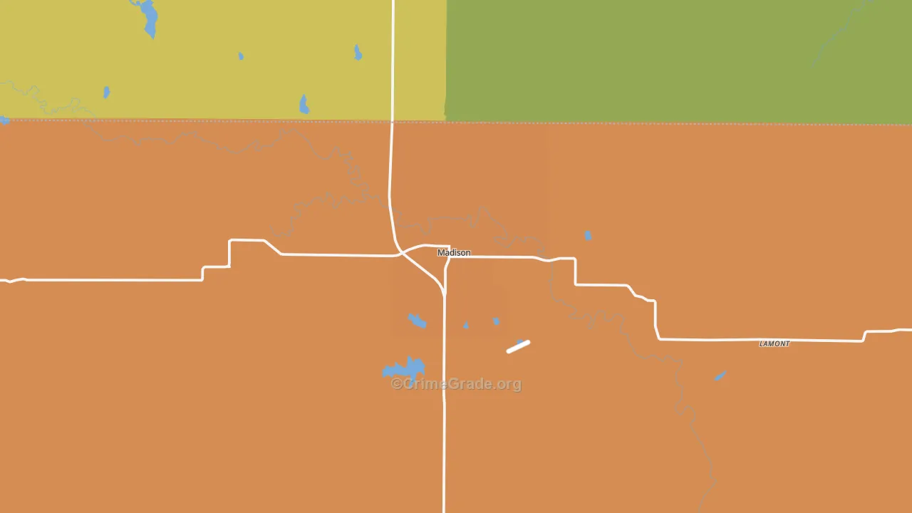 66860, KS Map of Drug-Related Crime Rates