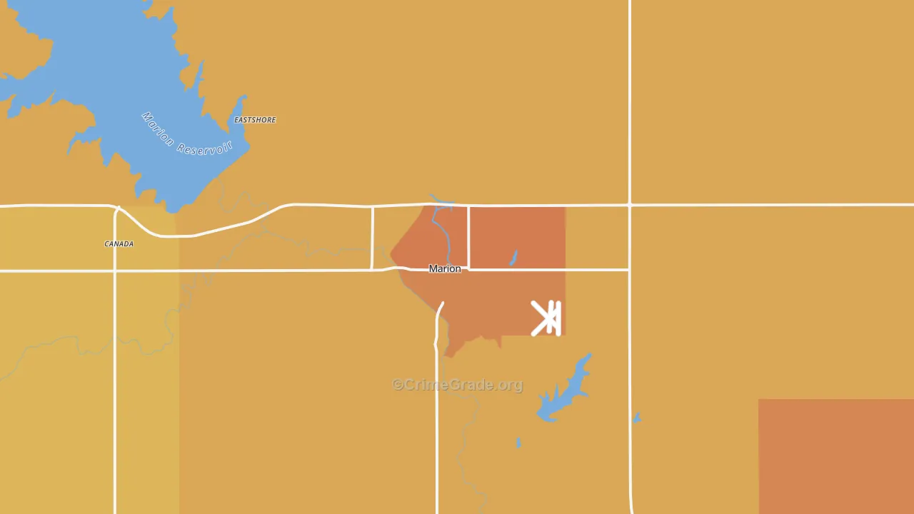66861, KS Map of Drug-Related Crime Rates
