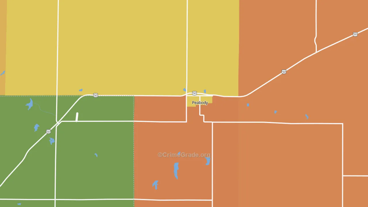 66866, KS Map of Drug-Related Crime Rates