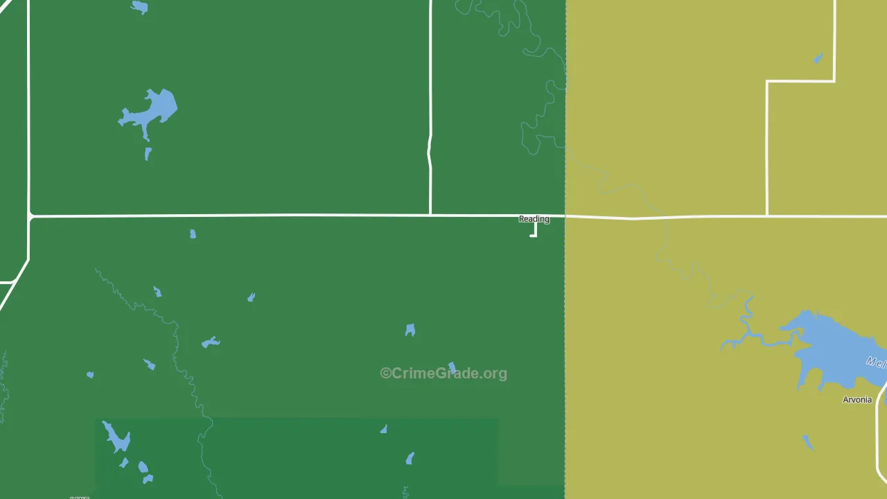 66868, KS Map of Drug-Related Crime Rates