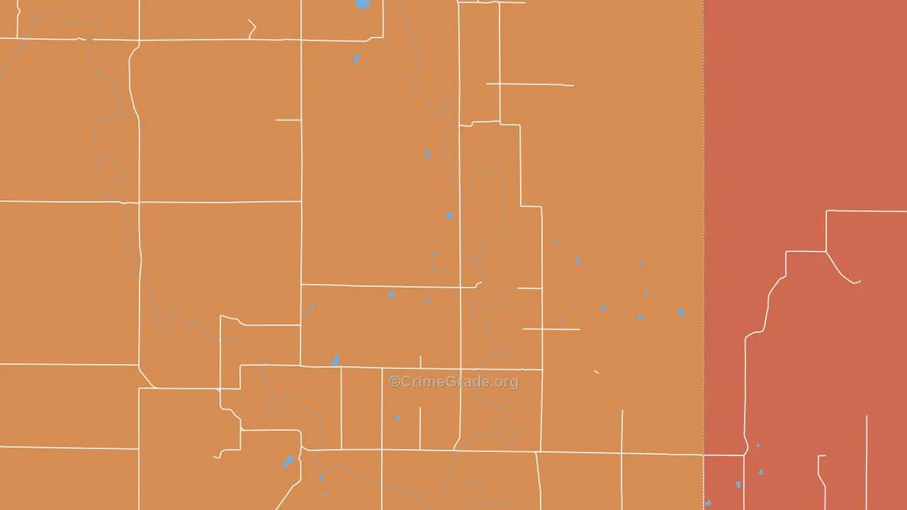 66870, KS Map of Drug-Related Crime Rates