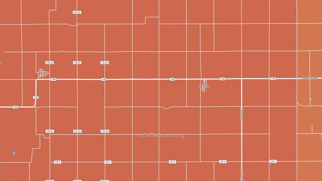 66930, KS Map of Drug-Related Crime Rates