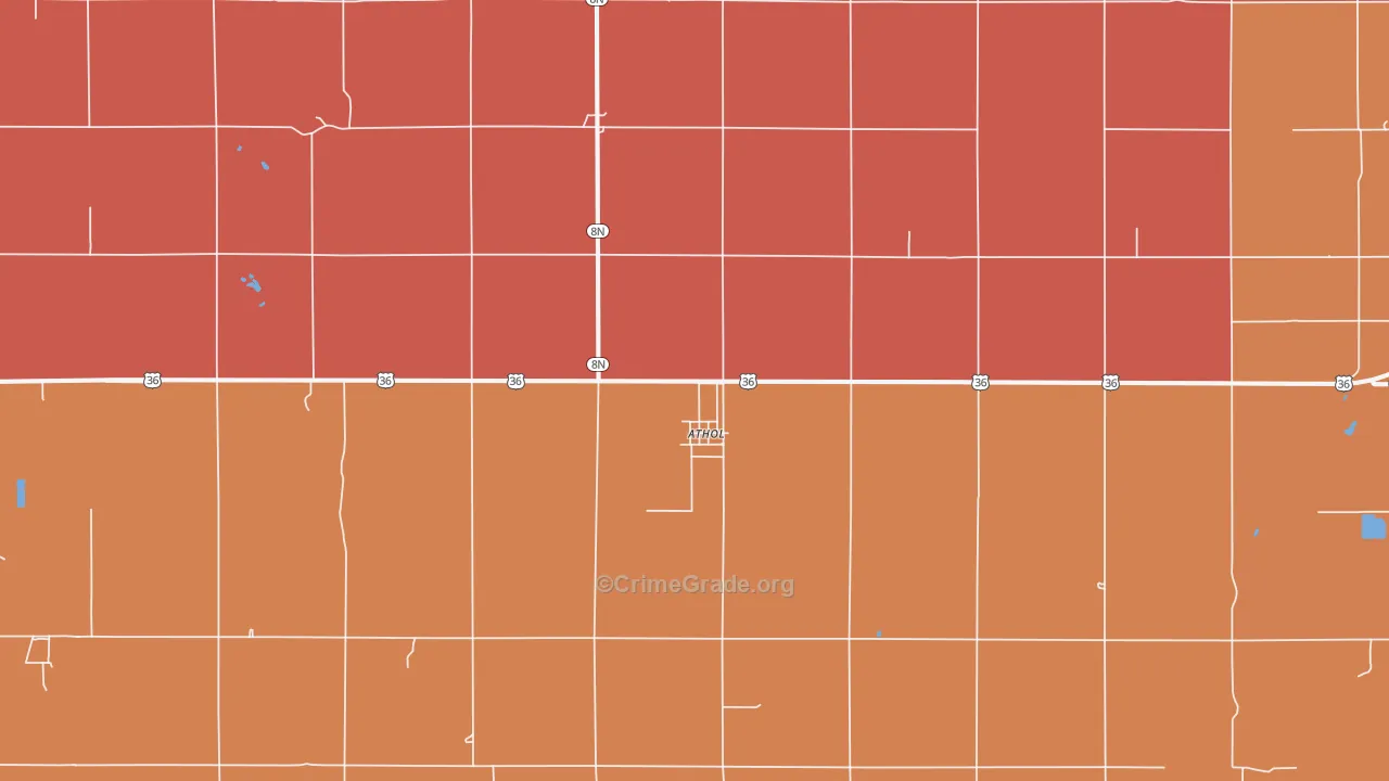 66932, KS Map of Drug-Related Crime Rates