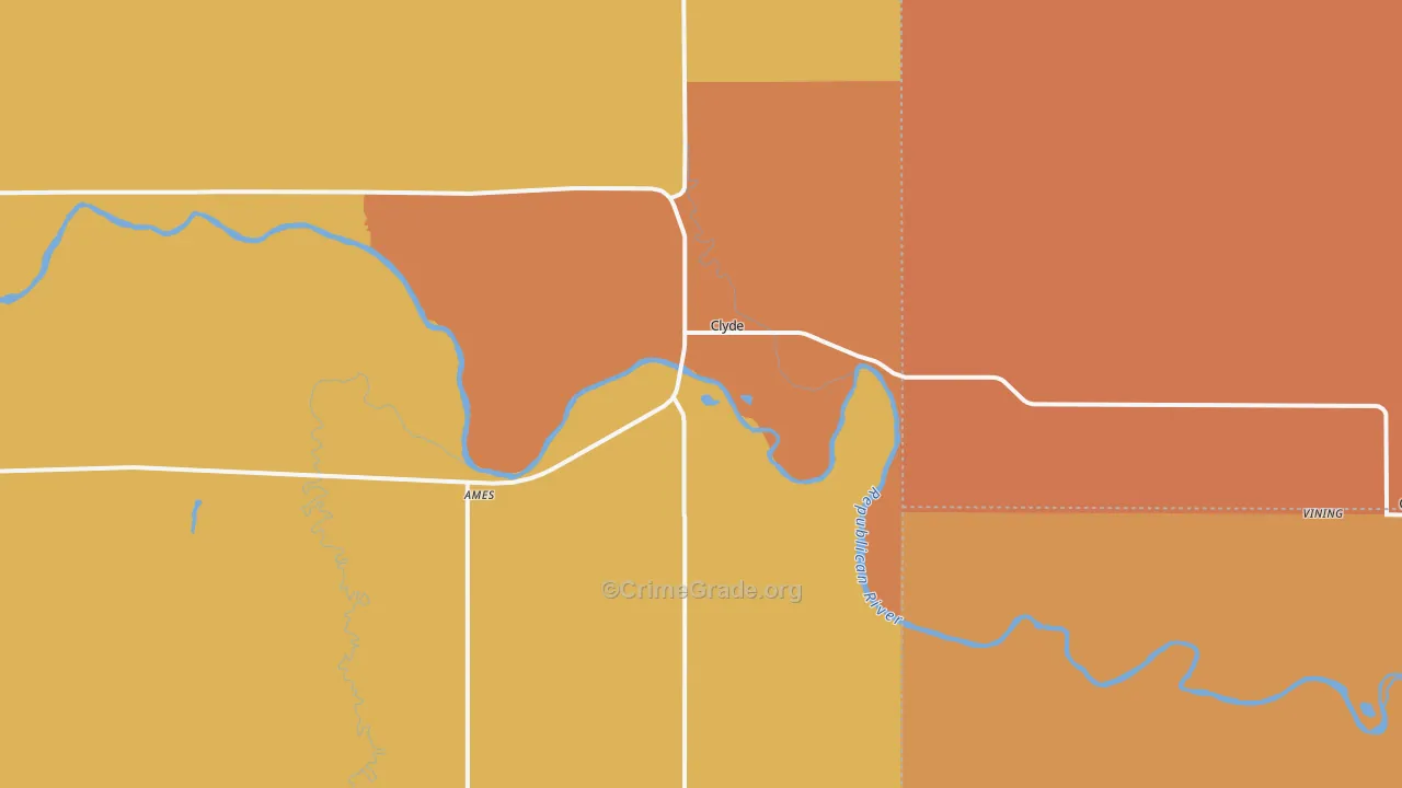 66938, KS Map of Drug-Related Crime Rates