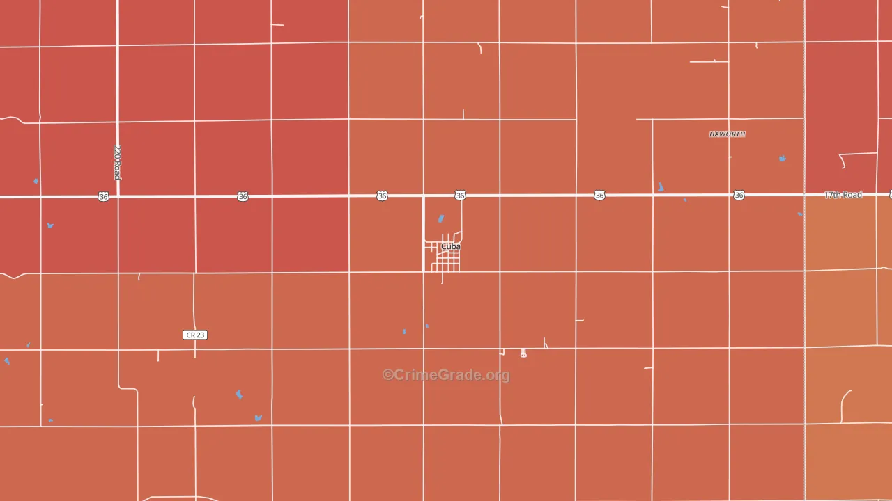 66940, KS Map of Drug-Related Crime Rates