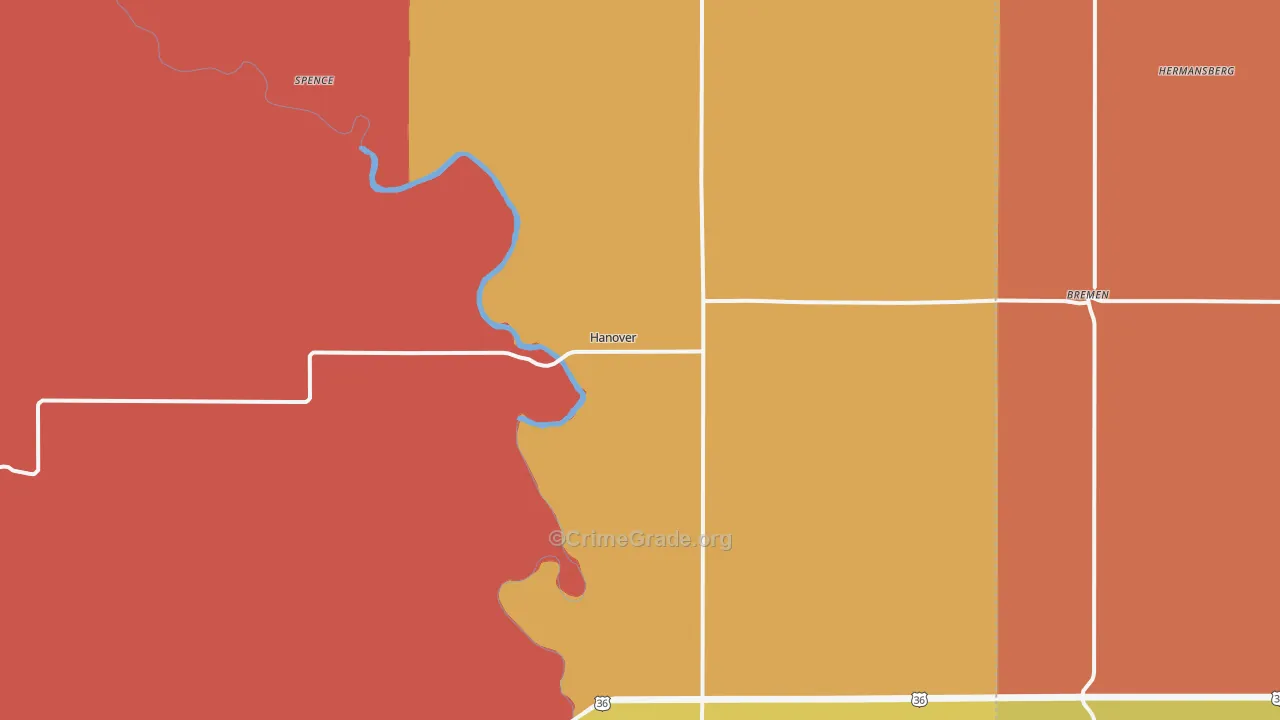 66945, KS Map of Drug-Related Crime Rates