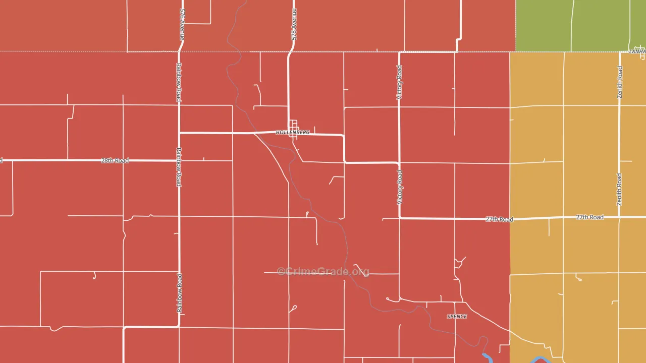 66946, KS Map of Drug-Related Crime Rates