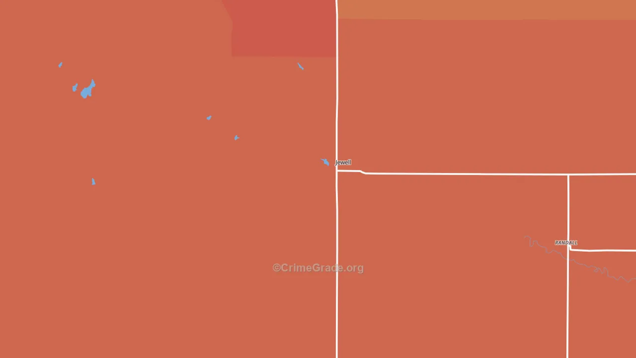 66949, KS Map of Drug-Related Crime Rates