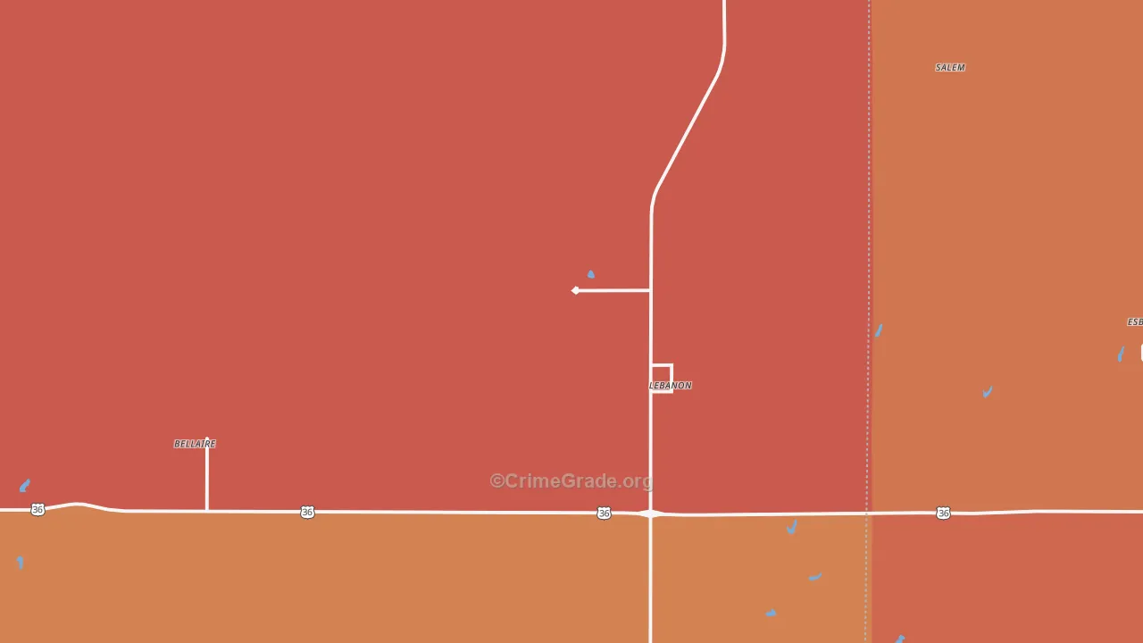 66952, KS Map of Drug-Related Crime Rates