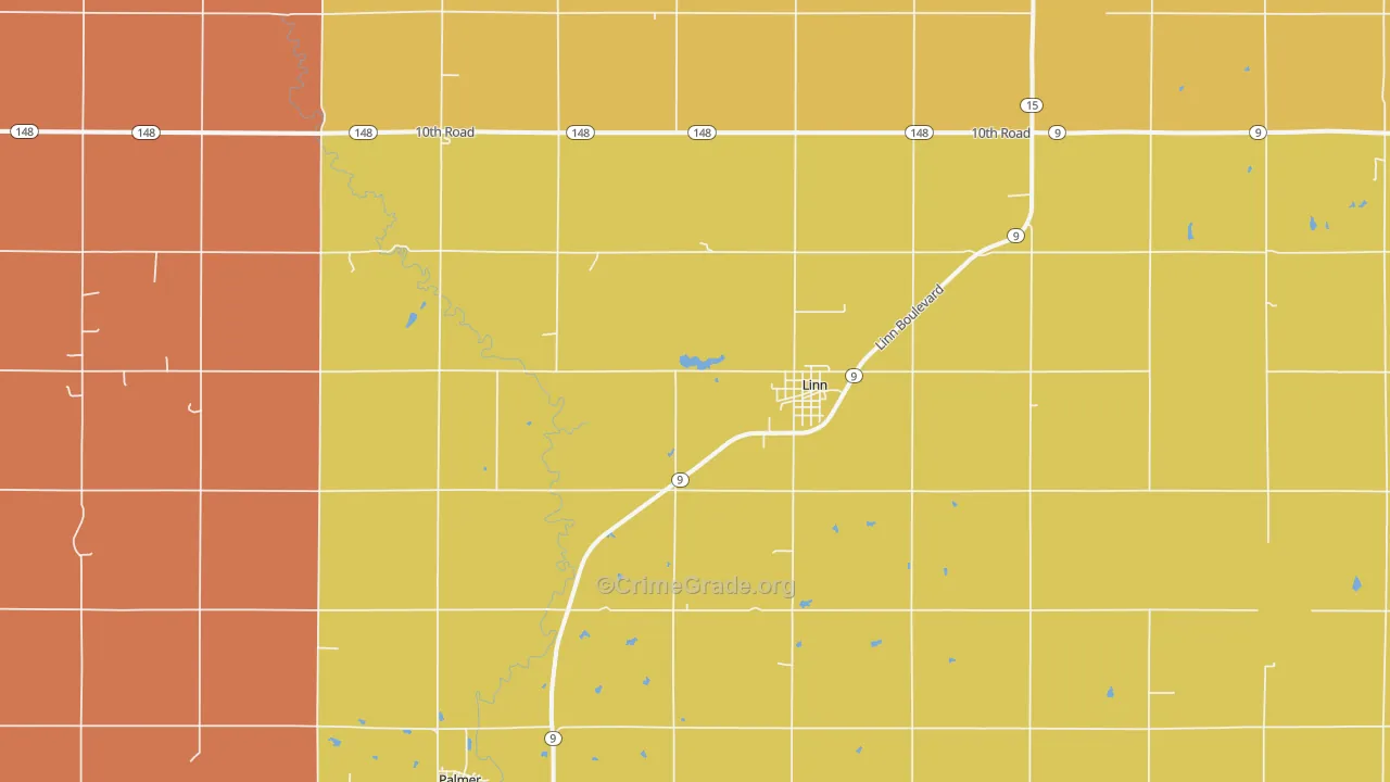 66953, KS Map of Drug-Related Crime Rates