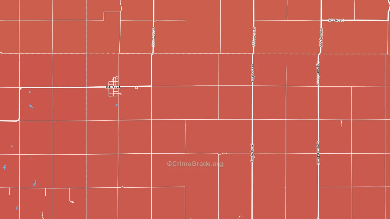 66955, KS Map of Drug-Related Crime Rates