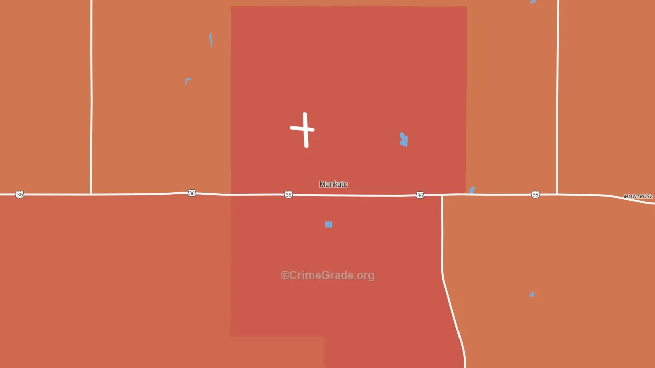 66956, KS Map of Drug-Related Crime Rates