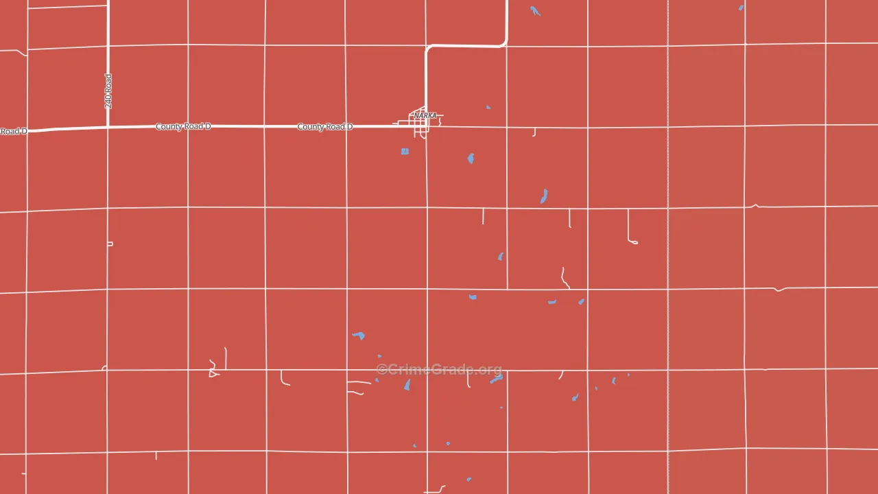 66960, KS Map of Drug-Related Crime Rates