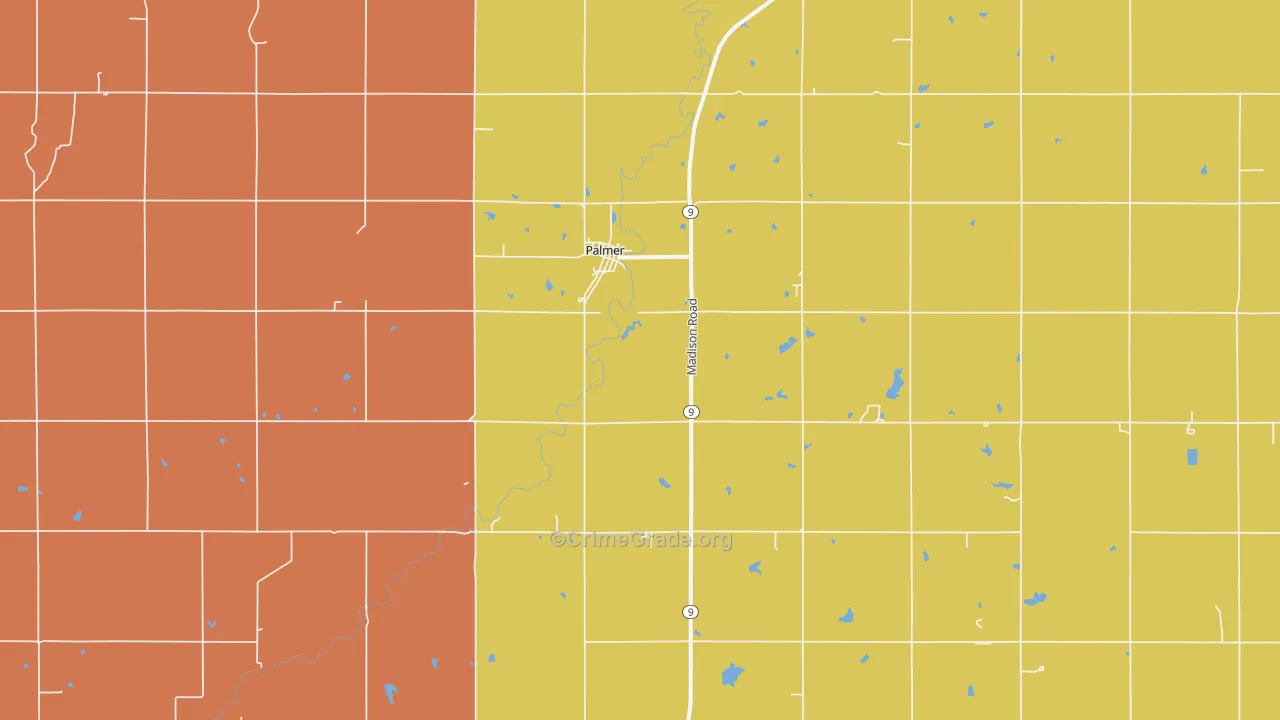 66962, KS Map of Drug-Related Crime Rates
