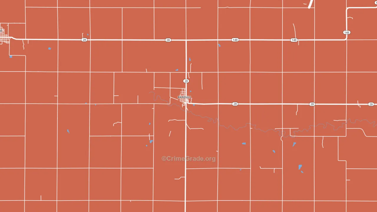 66963, KS Map of Drug-Related Crime Rates