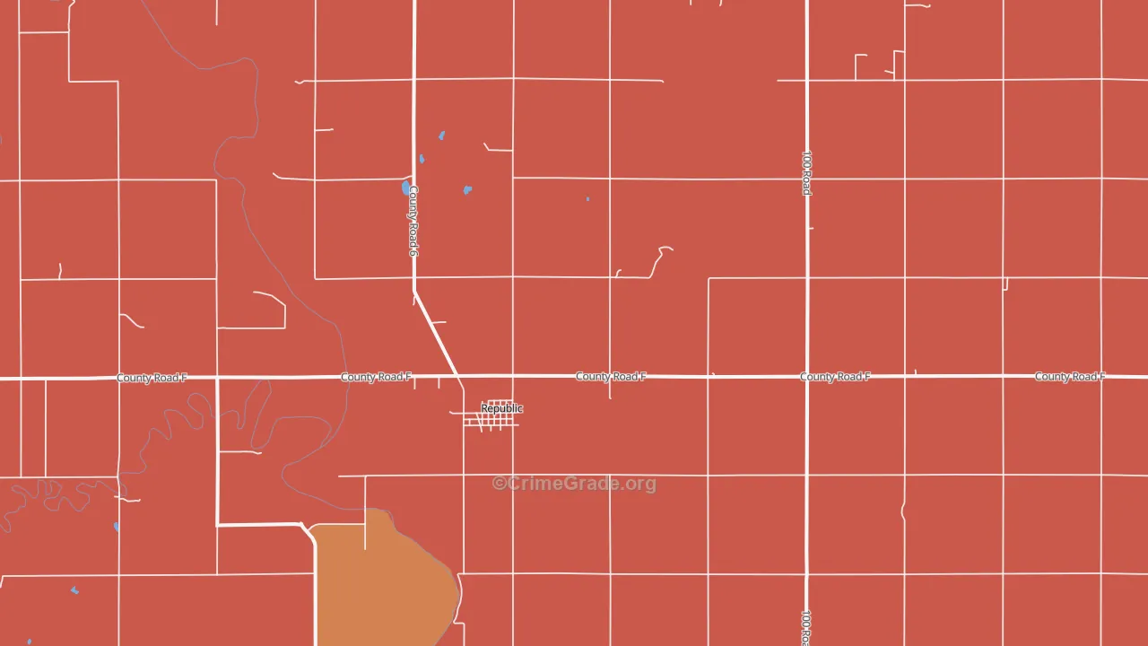 66964, KS Map of Drug-Related Crime Rates
